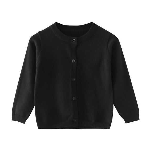 FamilyThread Boys Girls Knit Long Sleeve Fashion Long Sleeved Fashion Cardigan Coat Shrug For 1-5Y