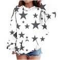 thumbnail image 1 of FamilyThread Children's Hooded Sweatshirt Pullover Hoodies Long Sleeve Gradient Star Style Boys Girls Hooded Kangaroo Pocket Pullover Hoodies For 3-14Y, 1 of 3
