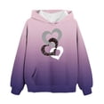 thumbnail image 1 of FamilyThread Children's Hooded Sweatshirt Pullover Hoodies Long Sleeve Warm Hoodie Heart Style Sweatshirts For 2-13Y, 1 of 3