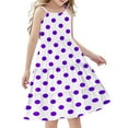 thumbnail image 1 of FamilyThread Girls Polka Dot Sleeveless Dresses Spaghetti Strap Summer Swing Twirly Sundress A-Line Dress For 4-14Y, 1 of 7