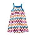 thumbnail image 1 of FamilyThread Girls' Summer Short Sleeve Casual Pockets Round-Neck Printed Sweet Dress For 3-10Y, 1 of 4