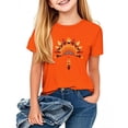 thumbnail image 1 of FamilyThread Kids Girls Short Sleeve Solid Summer Tops Fashionable Short Sleeve Cute Graphics T-Shirt Casual Daily Shirt For 2-12Y, 1 of 3