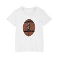thumbnail image 1 of FamilyThread Toddler Girls Boys Rugby Short Sleeve Cotton T-Shirt Fashion Print Summer Tops Crew Neck Casual Daily Shirt For 3-9Y, 1 of 5