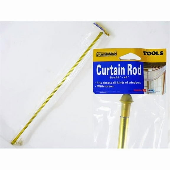 Familymaid 12753 28-48 in. Curtain Rod with Screws & Head - Pack of 96