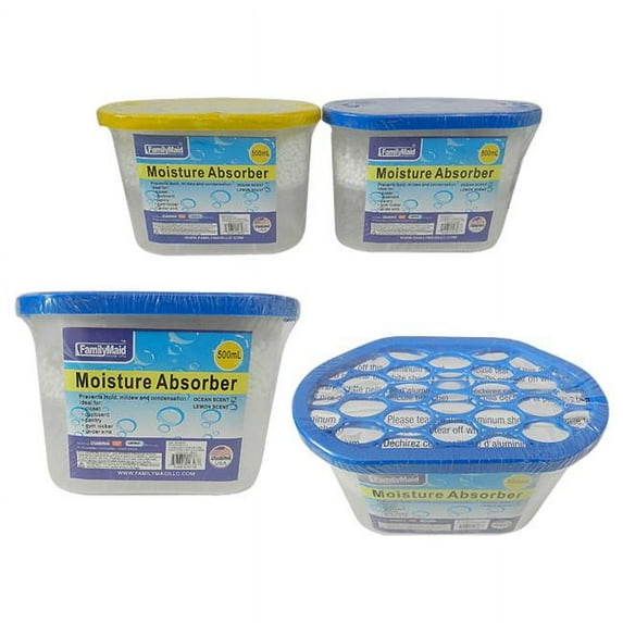 Familymaid 12828 500 ml Moisture Absorber, Ocean Lemon - 6 x 3.25 x 4.25 in. - Pack of 24