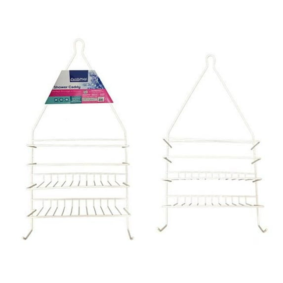 Familymaid 21064 17 x 9.6 x 3.25 in. 200 g Shower Caddy, White - Pack of 48