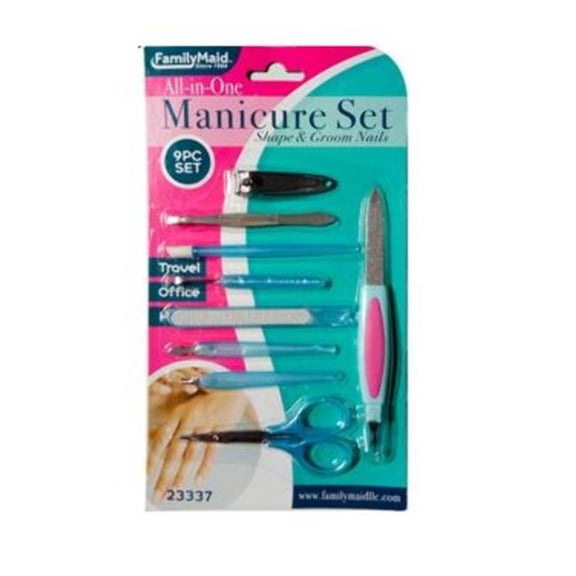 Familymaid 2353228 Manicure Set - 9 Piece - Case of 24
