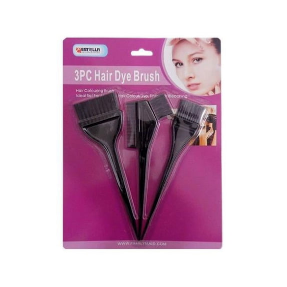 Familymaid 23704 Black Hair Dye Brush, 3 Piece per Set - Pack of 144