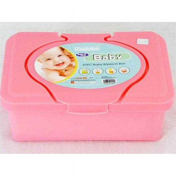 Familymaid 24001 VC Baby Wipe, Pink - 60 Count - Pack of 48