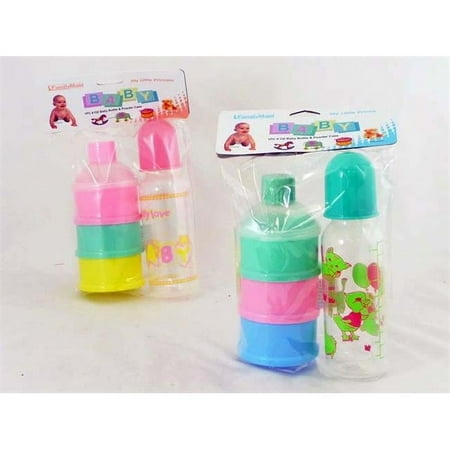 Familymaid 24706 8 oz 3 Layer Bottle Plus Milk Powder Baby Set - Pack of 48