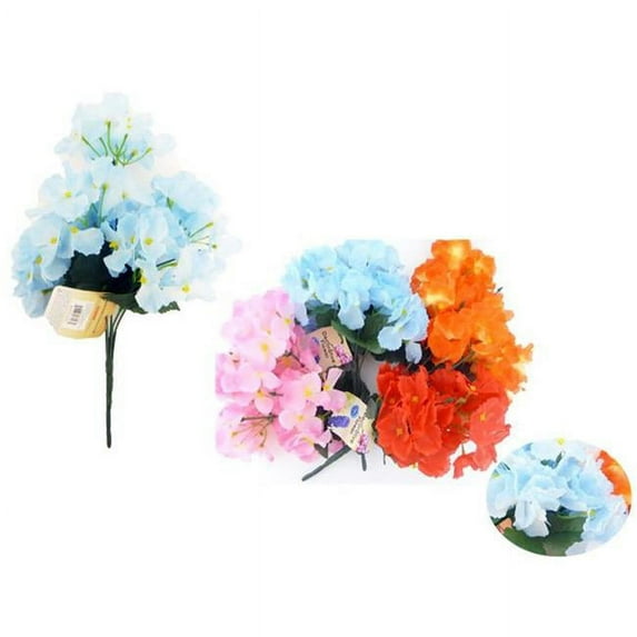 Familymaid 27226 Red, Pink & Blue Purple Yellow 7 Head Bouquet Flower - Pack of 144