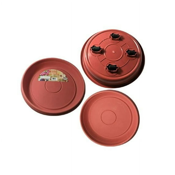 Familymaid 27418 10.4 x 2.4 in. Flower Pot Holder with Wheels - Pack of 24