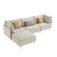 Familymill 108'' Fabric LShaped Modular Sectional Sofa with Removable