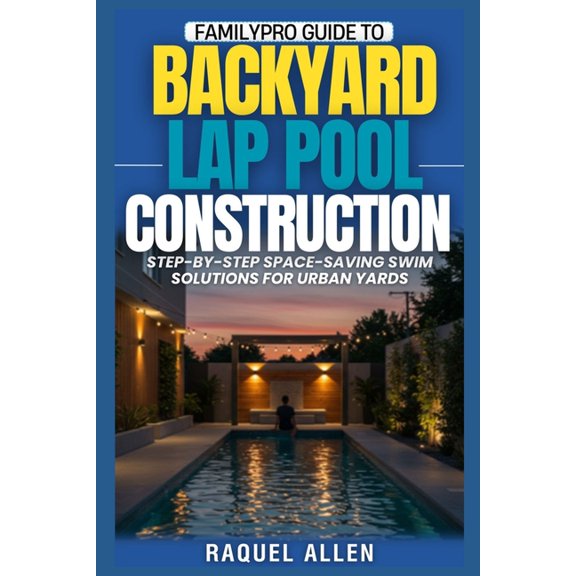 Familypro Pool Builder Familypro Guide to Backyard Lap Pool Construction: Step-by-Step Space-Saving Swim Solutions for Urban Yards, Book 5, (Paperback)