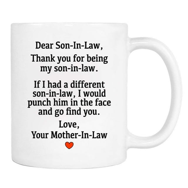 Familyteeprints Dear SonInLaw...Love, Your MotherInLaw Mug Son