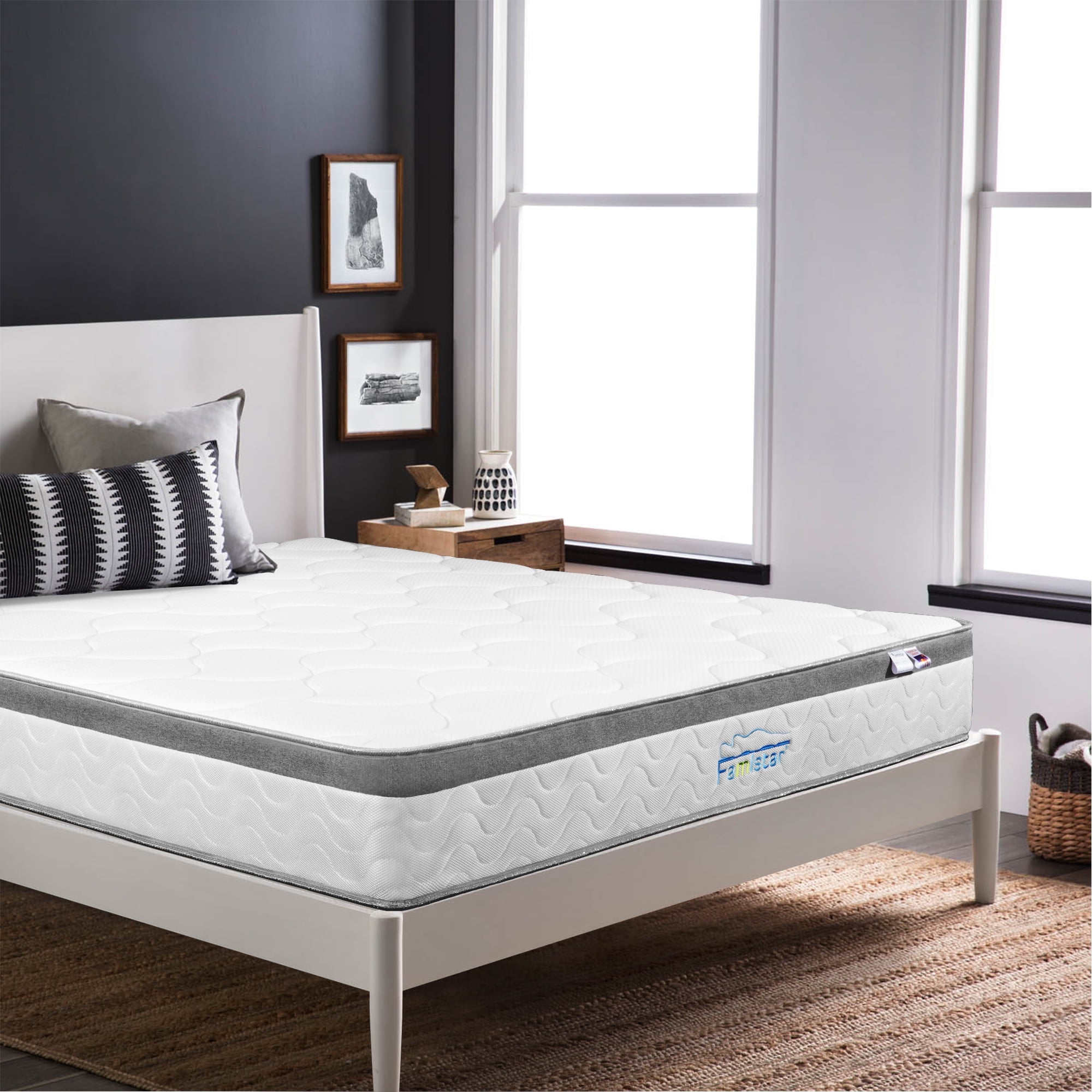 Famistar 14 inch Queen Mattress, Memory Foam Innerspring