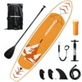 thumbnail image 1 of Famistar 12' Inflatable Stand Up Paddle Board SUP w/ 3 Fins, Adjustable Paddle, Pump & Carrying Backpack, 1 of 13