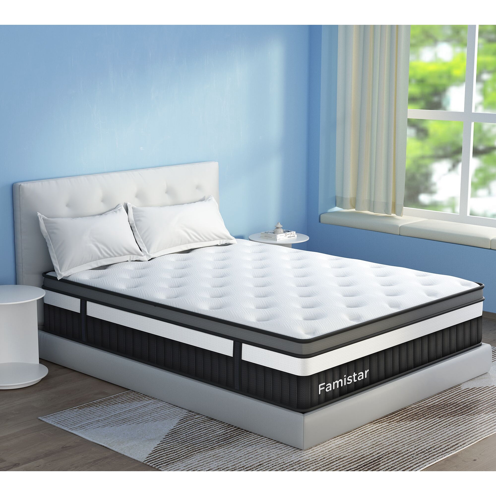 Famistar 13 inch Queen Size Memory Foam Mattress King Size Mattress in a Box Medium Firm 10 Year Warranty Walmart