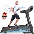 thumbnail image 1 of Famistar 3.25HP Folding Electric Treadmill for Home with 15-Level Auto Incline, 300LB Capacity, 12+1 Programs 3 Modes, Backlit LCD Display, Pulse Sensor, Built-in MP3 Speaker, Free Knee Strap Gift, 1 of 2