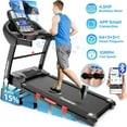 thumbnail image 1 of 4.5HP Folding Treadmill W/Remote APP Control 300 LB Capacity for Home, 15% Auto Incline Upgrade HiFi Stero Bluetooth Speakers, Up to 10MPH Speed for Home Office Workout, 1 of 9