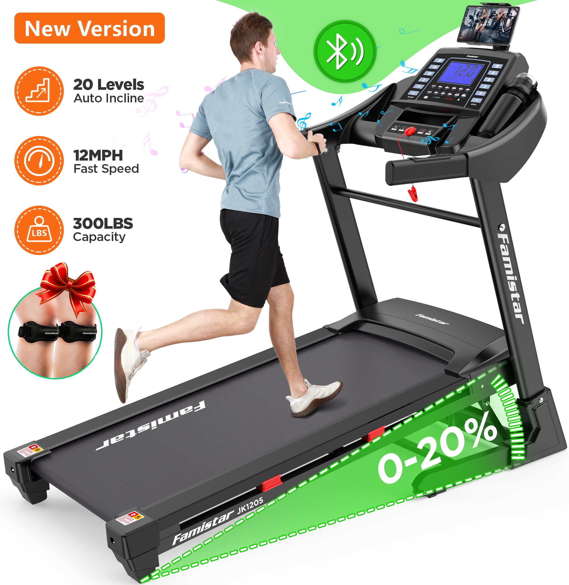 Famistar Folding Treadmill 4.0HP 20 Levels Auto Macao Ubuy