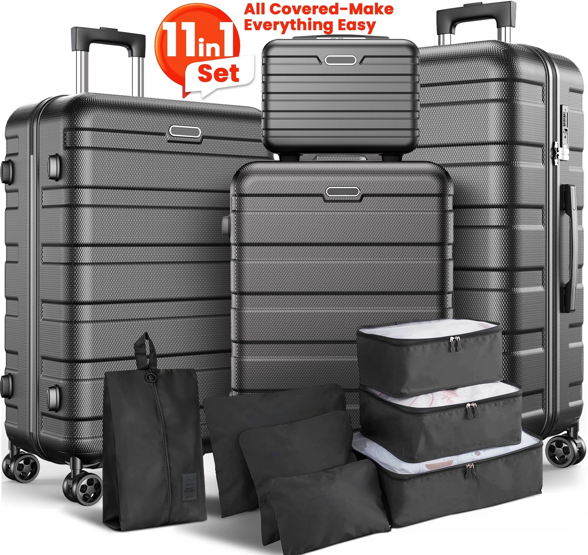 シュガリミット 4袋セット Famistar 4-Pc. Hardshell Luggage Set, TSA Lock, 360° Wheels, 14