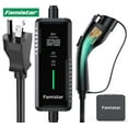 thumbnail image 1 of Famistar EV Charger, Level 2 Portable Electric Vehicle Car Charger Charging Station, 6-20 Plug, 16 Amp, 100-240V, 25FT Model, IP65 Waterproof, 0.96” LCD Screen, UL Recognized, for SAE J1772 EV, 1 of 11