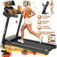 thumbnail image 1 of Famistar Electric Folding Treadmill for Home with Adjustable Incline & APP, 7.5MPH Speed, 301lbs, HiFi Bluetooth Speakers, 3.0HP Foldable Compact Treadmill Walking Running Machine, 1 of 13