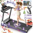 thumbnail image 1 of Treadmill 300 LB Capacity for Home with Incline, Folding Electric Running Walking Treadmill, Portable Treadmill for Home Use, 7.5 MPH, Smart Apps, 64+7 Programs, Bluetooth Speakers, 1 of 14