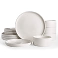 thumbnail image 1 of Famiware 12 Pieces Porcelain Dinnerware Set, White, 1 of 6