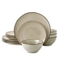 thumbnail image 1 of Famiware Stoneware Dinnerware Sets, 12 Piece Plates and Bowls, Dishes Set for 4, Castle Wall, 1 of 8