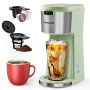 Famiworths Iced and Hot Capsule Coffee Machine for K Cup and Ground  COM-2210IC
