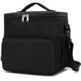 thumbnail image 1 of Fammart Insulated Lunch Bag for Adult/Women/Men, Reusable Lunch Box Cooler Soft Leakproof Tote, Thermal Meal Prep Lunch Pail with Adjustable Shoulder Strap for Picnic/School/Travel/Office,Black, 1 of 7