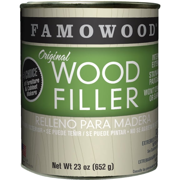 FamoWood 36021124 Original Wood Filler - Pint, Maple 23 oz