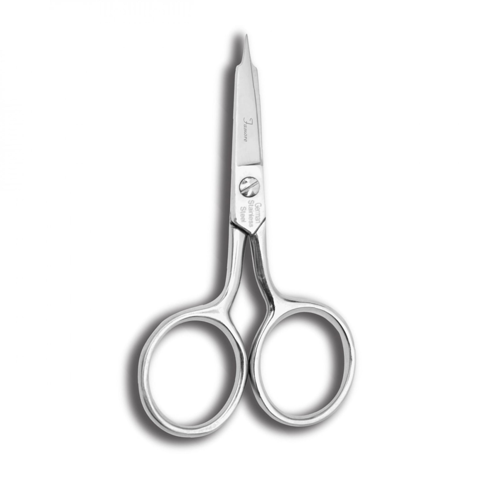 Famore 4 Inch Large Ring Micro Tip Straight Embroidery Scissors 711