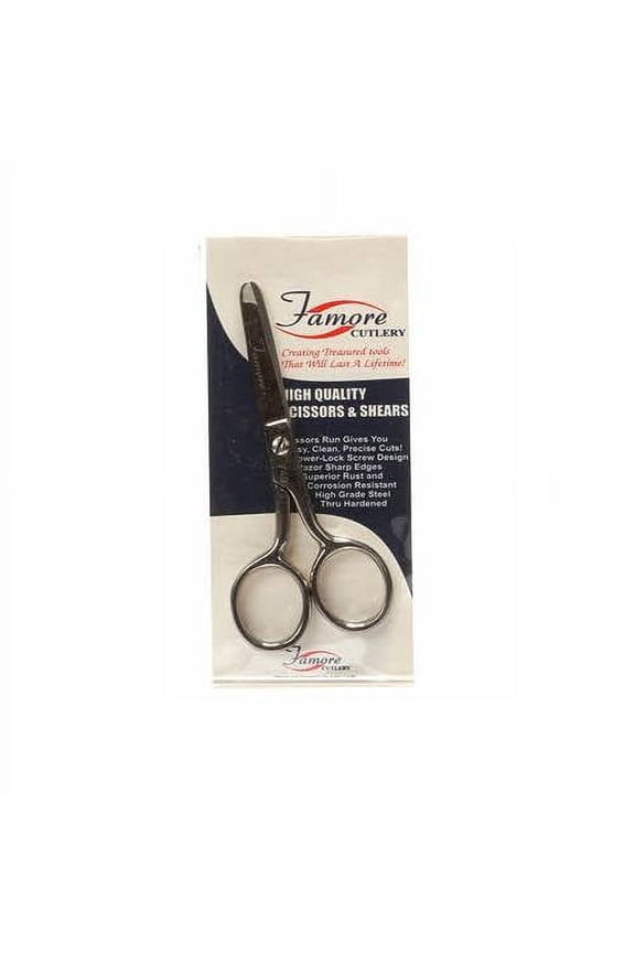 Famore Blunt Tip Heirloom Safety Pocket Scissor - 4 1/2"