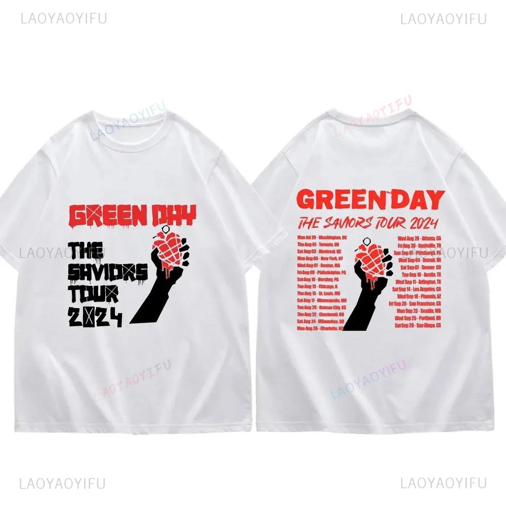 Famous 2024 Rock Band Green Day The Saviors Tour Graphic Popular T ...