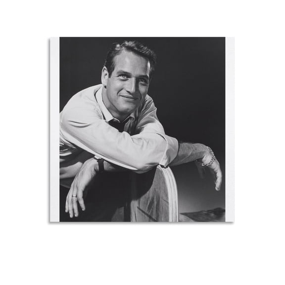 Famous Actor Paul Newman Old Poster Wall Art Poster Gifts Bedroom Prints Home Decor Hanging Picture Canvas Painting Posters 20x20inch(50x50cm)