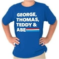 thumbnail image 1 of Famous American Monument Presidents Crewneck T Shirts Boy Girl Teen Brisco Brands XS, 1 of 6