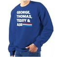 thumbnail image 1 of Famous American Monument Presidents Unisex Plus Fleece Graphic Sweatshirt Brisco Brands 3X, 1 of 6