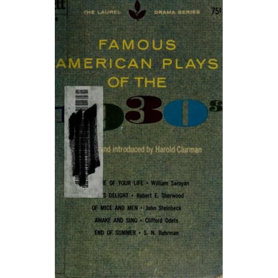Pre-Owned Famous American Plays of the 1930s (Paperback) 0440324785 9780440324782