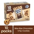 thumbnail image 1 of Famous Amos Classic Chocolate Chip Cookies, Bite-size cookies, Sweet Treats, 10 Pack Box, 1oz Bag, 1 of 16