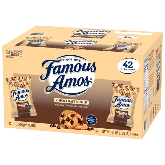 Famous Amos Chocolate Chip Cookies 2 oz. 42 ct