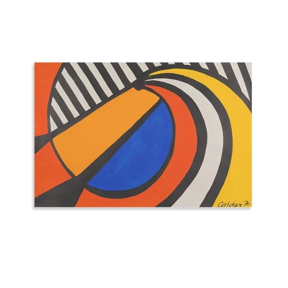 Famous Artist Alexander Calder Blue Half Circle Art Poster Print Photo Art Painting Canvas Poster Home Decorative Bedroom Modern Decor Posters Gifts 24x36inch(60x90cm)