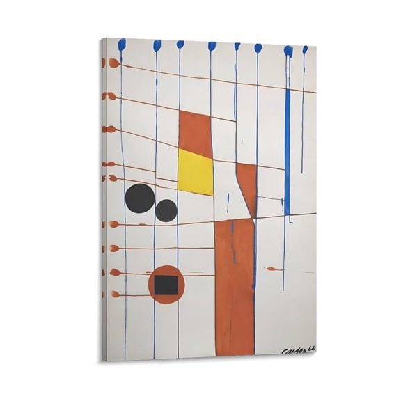 Famous Artist Alexander Calder Small Entrance Art Poster Canvas Wall Art Prints Poster Gifts Photo Picture Painting Posters Room Decor Home Decorative 12x18inch(30x45cm)