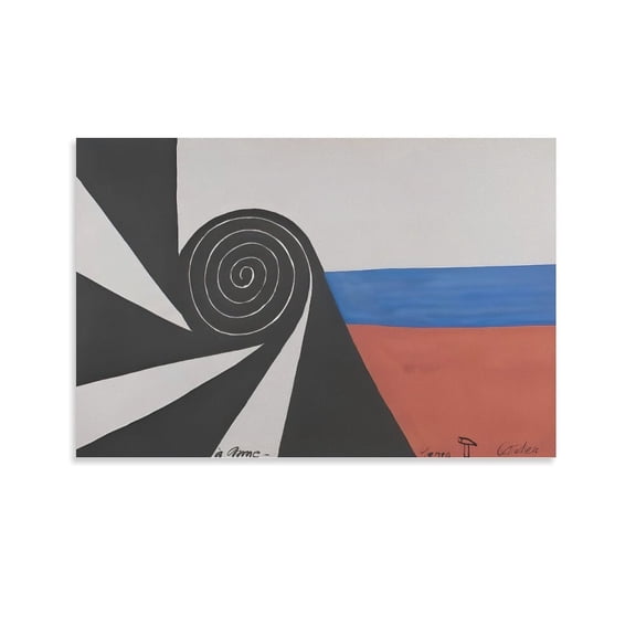 Famous Artist Alexander Calder Spirale Art Poster Canvas Wall Art Prints Poster Gifts Photo Picture Painting Posters Room Decor Home Decorative 16x24inch(40x60cm)