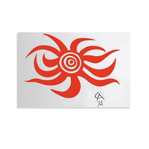 Famous Artist Alexander Calder Sunburst Art Poster Print Photo Art Painting Canvas Poster Home Decorative Bedroom Modern Decor Posters Gifts 24x36inch(60x90cm)