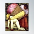 thumbnail image 1 of Famous Artist: Diego Rivera - The Flower Carrier (1935) Poster Wall Art, Modern Wall Decor For Living Room Bedroom, 24x36 UNFRAMED, 1 of 3