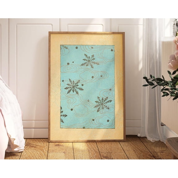 Famous Artist Print - Korin Furuy Floral Art Poster For Gallery Wall Home Decor, Elegant Classic Asian Japanese Antique Oriental Home Decor Wall Art, Modern Wall Decor, 12x18 UNFRAMED