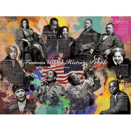 Famous Black History People Poster Series 05 (24x18)